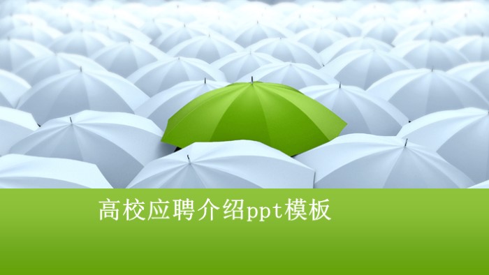 高校应聘介绍ppt模板