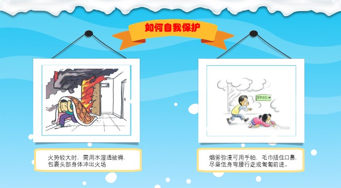 儿童防火安全ppt模板