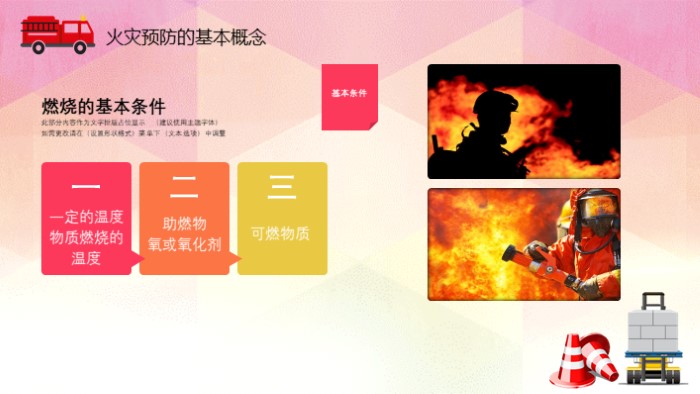 防火防灾知识ppt模板