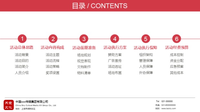 创意年会策划方案ppt模板