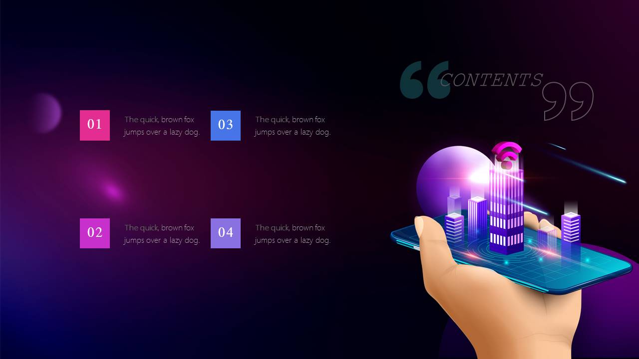 5G时代网络通信大数据科技ppt模板