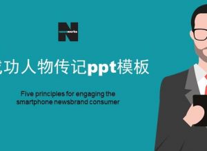 成功人物传记ppt模板