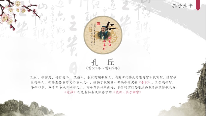 人物传记知识ppt模板