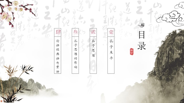 人物传记知识ppt模板