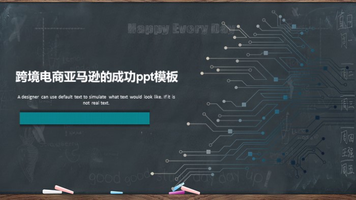 跨境电商亚马逊的成功ppt模板