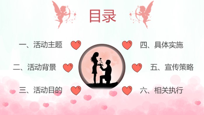 关于浪漫爱情ppt模板