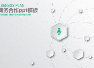 直播商务合作ppt模板