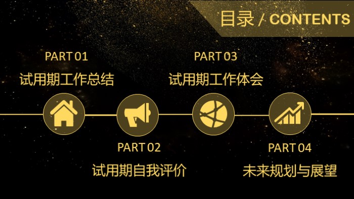 试用期转正申请表ppt模板