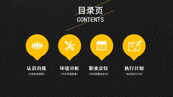 食品职业生涯规划ppt模板