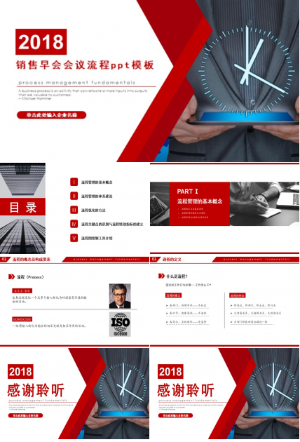 销售早会会议流程ppt模板