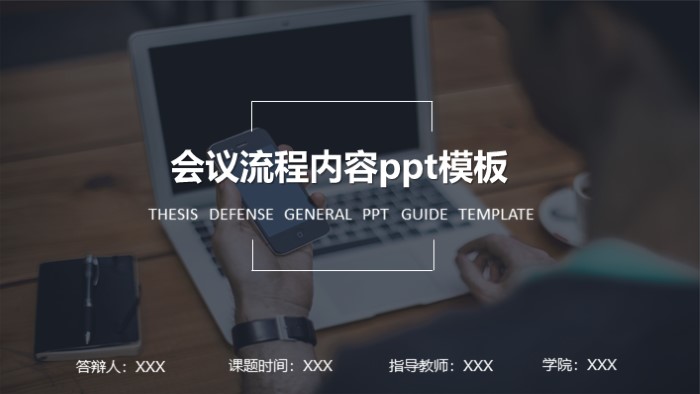 会议流程内容ppt模板