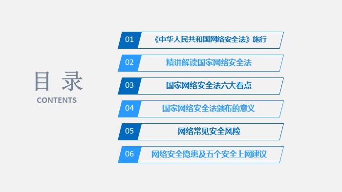 网络安全与信息化ppt模板