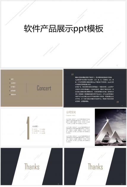 软件产品展示ppt模板