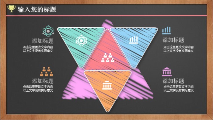 创意黑板ppt模板