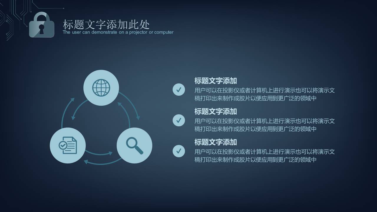 商务风网络安全项目计划书ppt模板