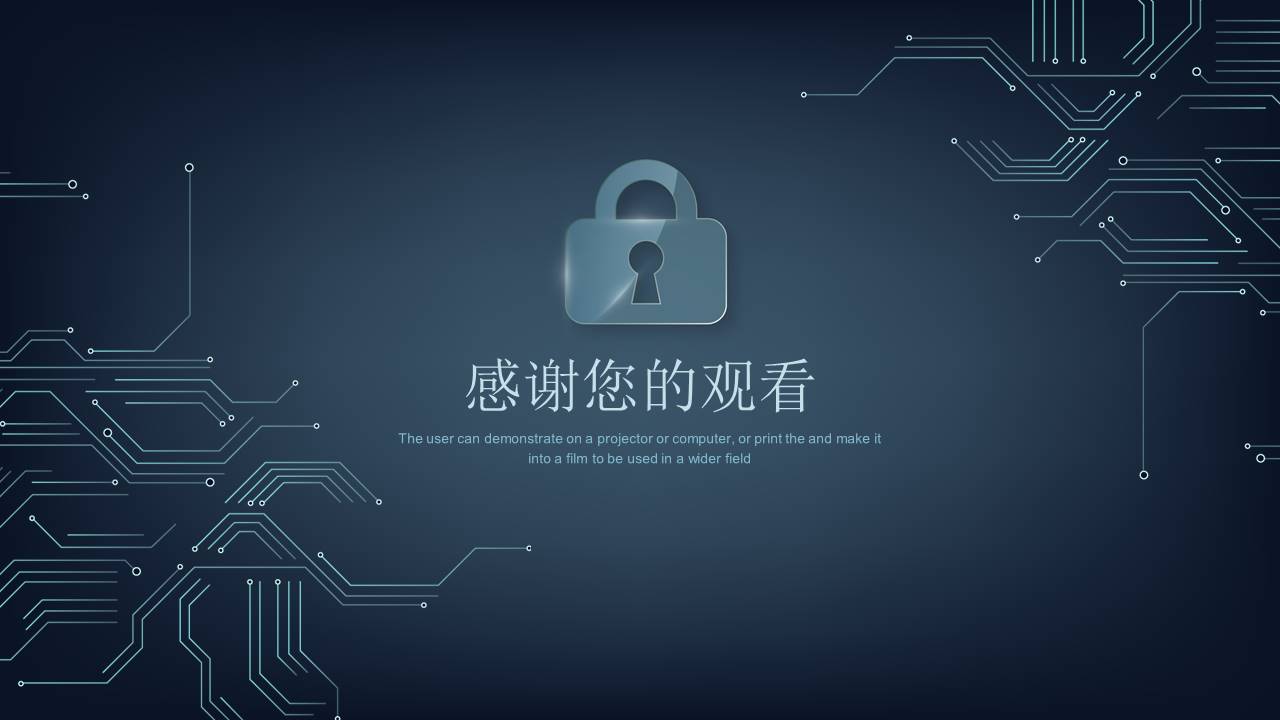 商务风网络安全项目计划书ppt模板