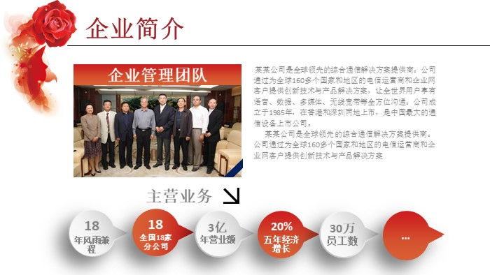 企业文化经验介绍ppt模板