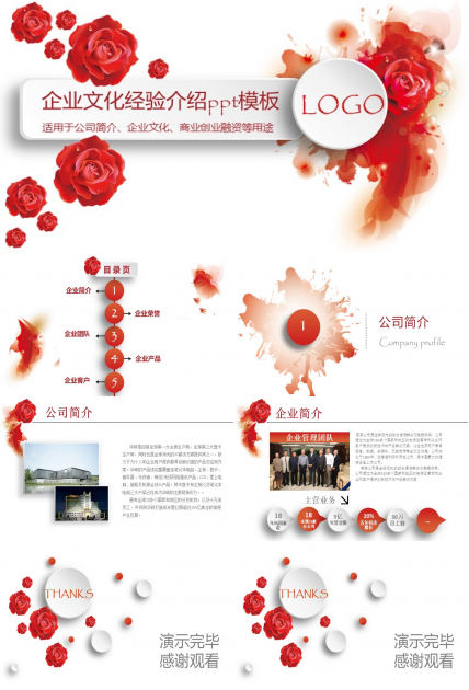 企业文化经验介绍ppt模板