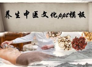 养生中医文化ppt模板