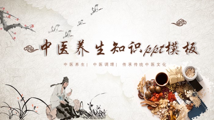 中医养生知识ppt模板