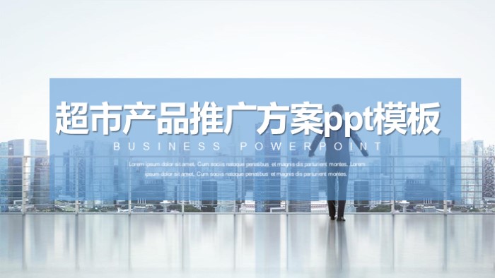 超市产品推广方案ppt模板
