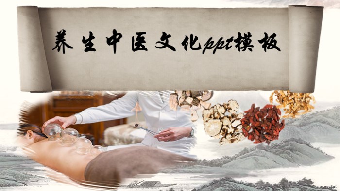养生中医文化ppt模板