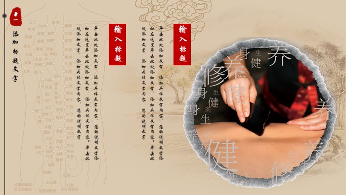 中医特色养生ppt模板