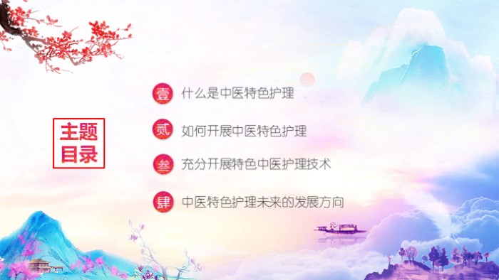 中医心理学心理养生ppt模板