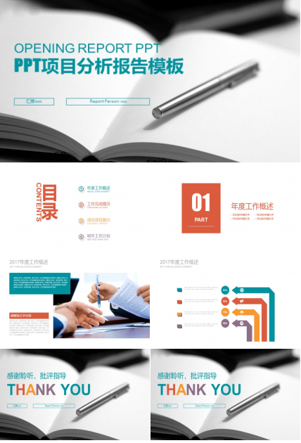 ppt项目分析报告模板