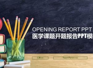 医学课题开题报告ppt模板