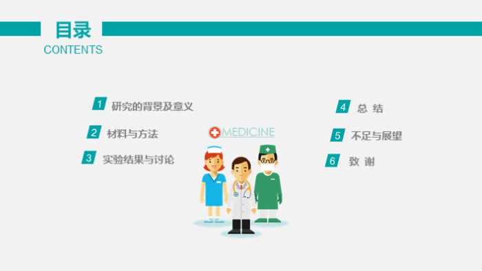 医学研究生开题报告ppt模板