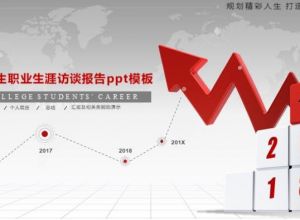大学生职业生涯访谈报告ppt模板