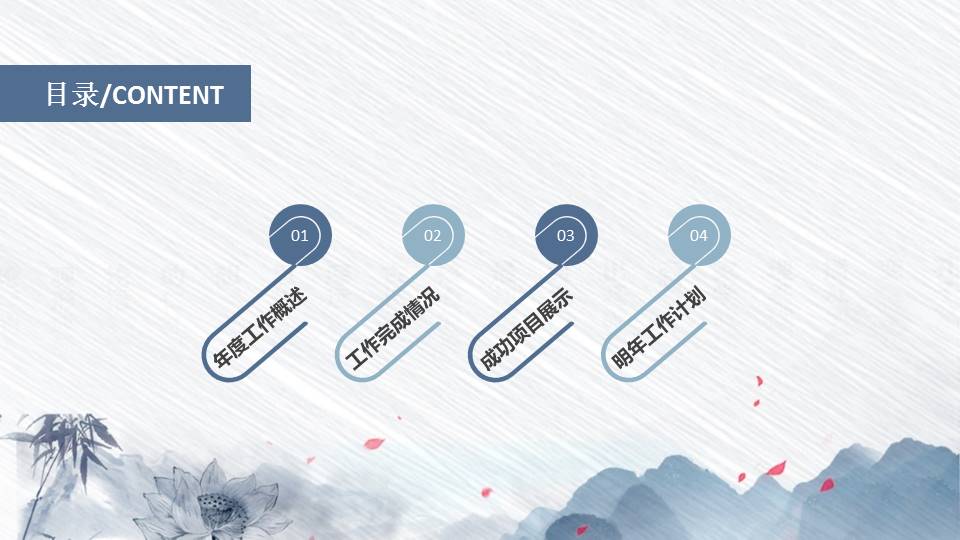 水墨中国风二十四节气寒露传统介绍ppt模板