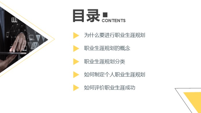 职业生涯访谈总结ppt模板