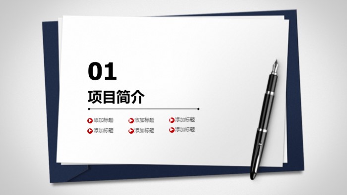 项目投资商业计划书ppt模板