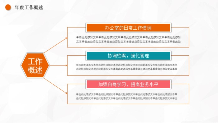 行政月度工作报告ppt模板
