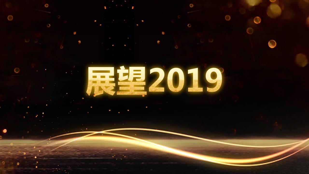2019年会工作总结颁奖典礼快闪ppt模板