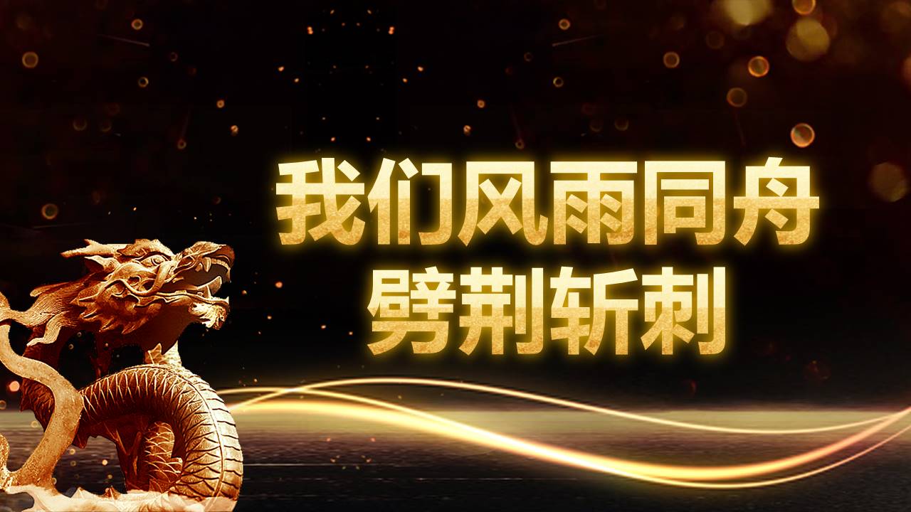 2019年会工作总结颁奖典礼快闪ppt模板