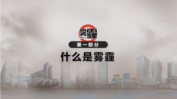 雾霾环保ppt模板