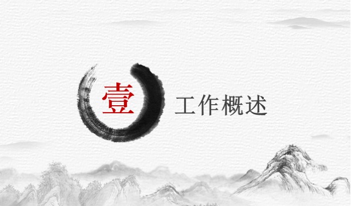 中国诗词水墨画ppt模板