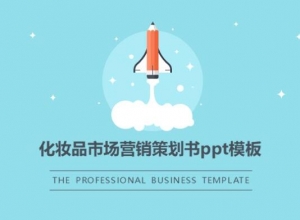 化妆品市场营销策划书ppt模板