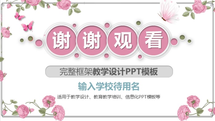 幼儿园主题说课ppt模板