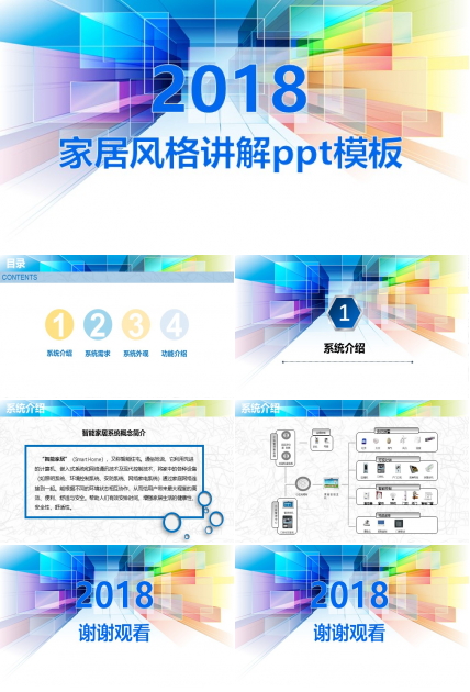 家居风格讲解ppt模板