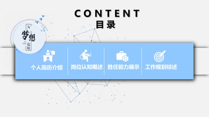 员工职级晋升答辩ppt模板