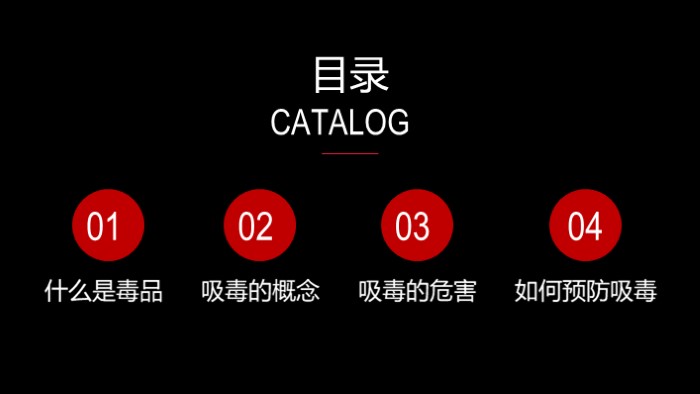 禁毒安全教育资料ppt模板