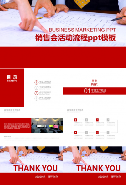 销售会活动流程ppt模板