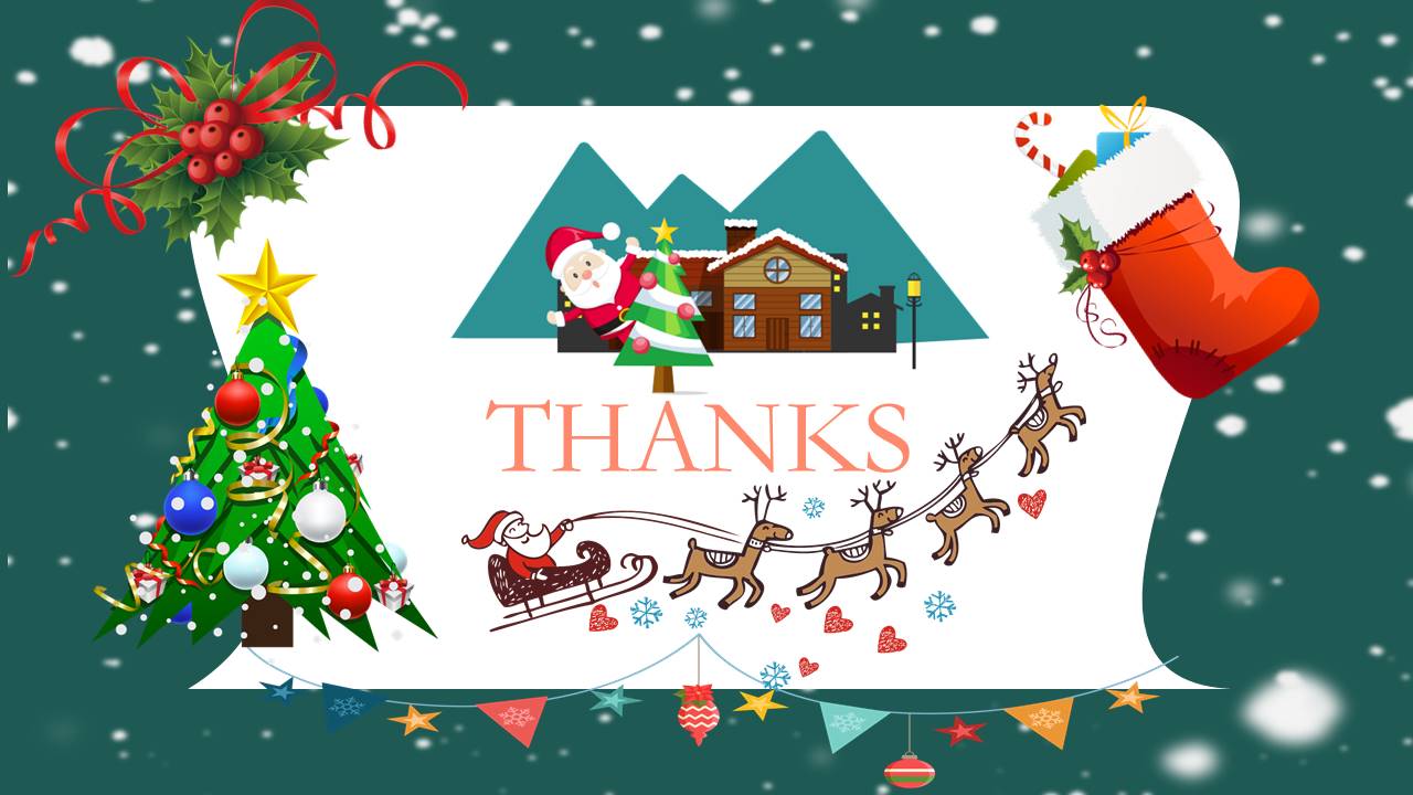 绿色圣诞节商场活动策划卡通ppt模板