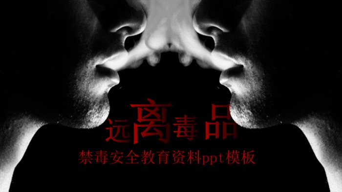禁毒安全教育资料ppt模板