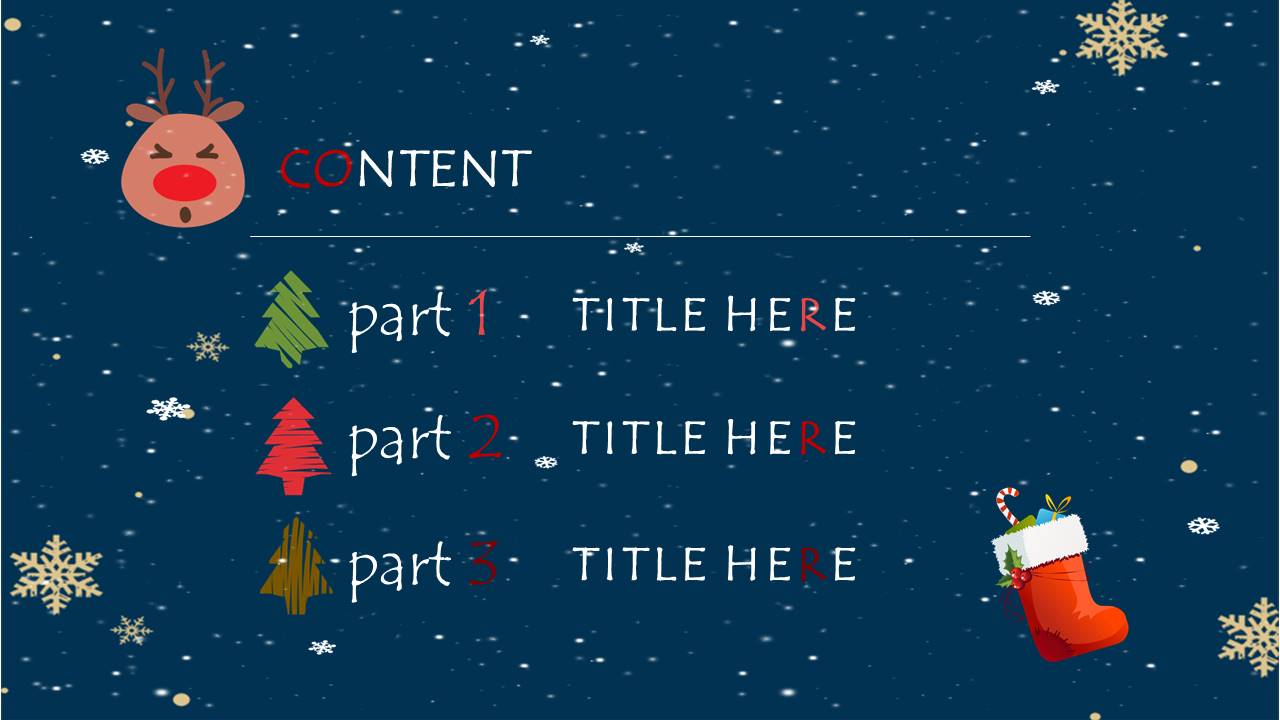 圣诞元旦双旦活动策划卡通ppt模板