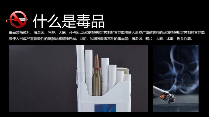 禁毒安全教育资料ppt模板
